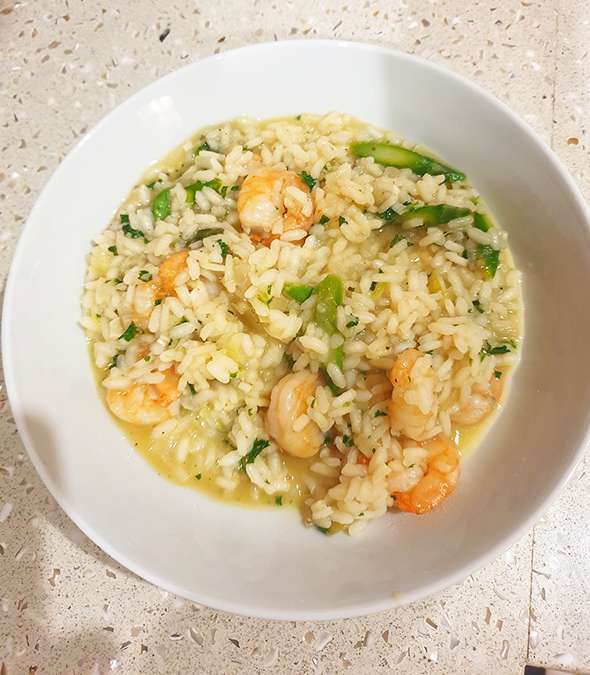 Prawn and Asparagus Risotto