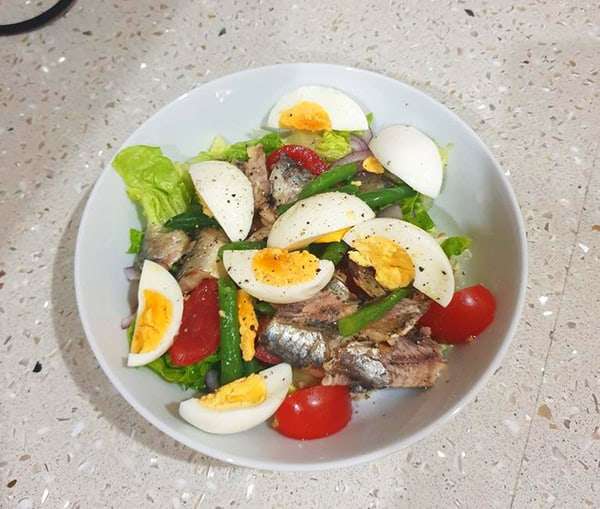 Sardine and Egg Salad